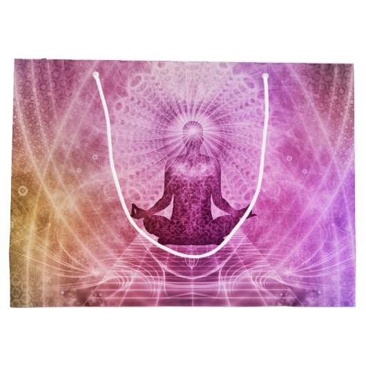 Spirituele Yoga Meditation Zen Colorful Groot Cadeauzakje (Achterkant)