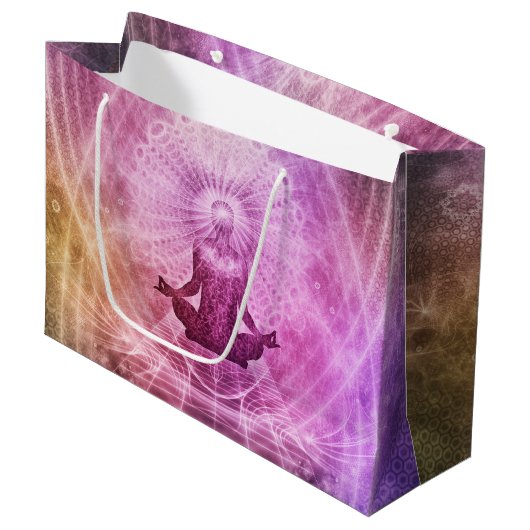 Spirituele Yoga Meditation Zen Colorful Groot Cadeauzakje (Voorkant Gekanteld)
