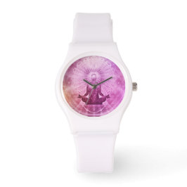 Spirituele Yoga Meditation Zen Colorful Horloge