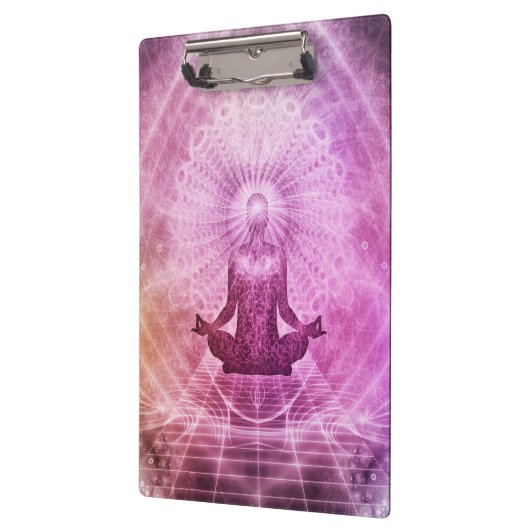 Spirituele Yoga Meditation Zen Colorful Klembord (Links)