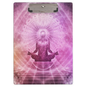 Spirituele Yoga Meditation Zen Colorful Klembord (Voorkant)