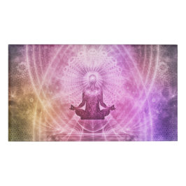 Spirituele Yoga Meditation Zen Colorful Naambadge