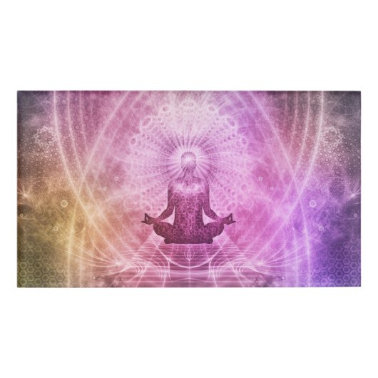 Spirituele Yoga Meditation Zen Colorful Naambadge (Voorkant)