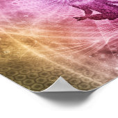 Spirituele Yoga Meditation Zen Colorful Poster (Hoek)