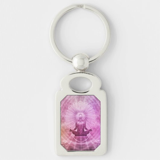 Spirituele Yoga Meditation Zen Colorful Sleutelhanger (Voorkant)