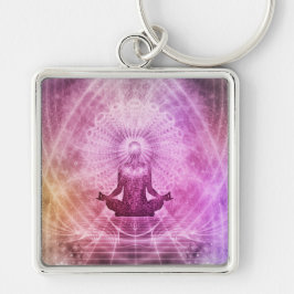 Spirituele Yoga Meditation Zen Colorful Sleutelhanger
