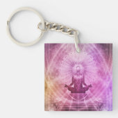 Spirituele Yoga Meditation Zen Colorful Sleutelhanger (voorkant)