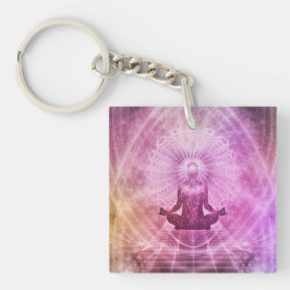 Spirituele Yoga Meditation Zen Colorful Sleutelhanger