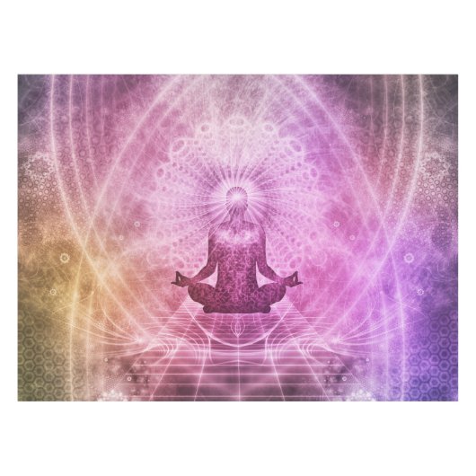 Spirituele Yoga Meditation Zen Colorful Tafelkleed (Voorkant (Horizontaal))