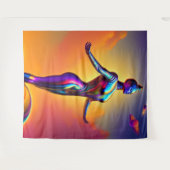 Spirituele Yoga Tapestry Wandkleed (Voorkant (horizontaal))