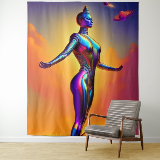 Spirituele Yoga Tapestry Wandkleed (In situ)