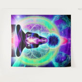 Spirituele Yoga Tapestry Wandkleed (Voorkant (horizontaal))