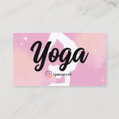 Spirituele yogaleraar Sjablonen Visitekaartje (Achterkant)