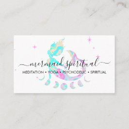 spirituele zodiac ombre turquoise roze Zeemeermin Visitekaartje