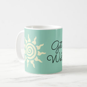 Spirituele Zon Symbool - Spiraal van Energie 9 Cla Koffiemok