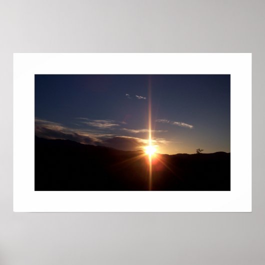 Spirituele zonsondergang poster (Voorkant)
