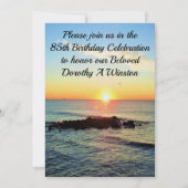 SPIRITUELE ZONSOPGANG 85E VERJAARDAG UITNODIGINGEN (Voorkant)