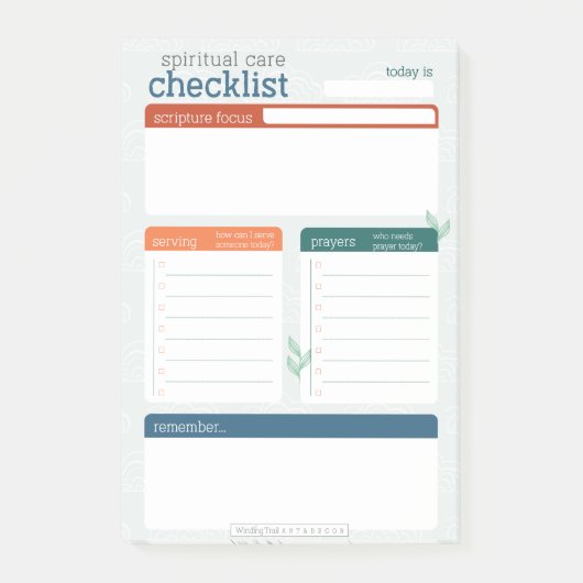 Spirituele zorg post-it® notes (Voorkant)