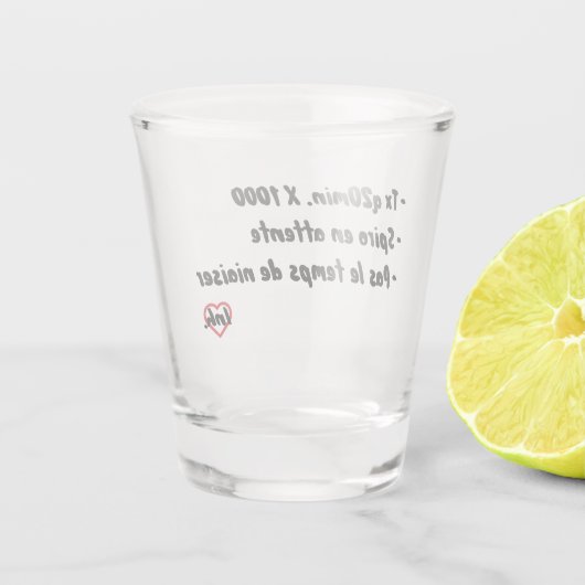 Spiro in behandeling shot glas (Achterkant)