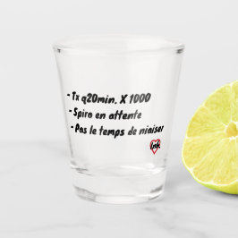 Spiro in behandeling shot glas