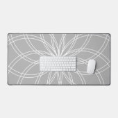 Spiro Mandala White Gray Bureaumat (Keyboard & Muis)