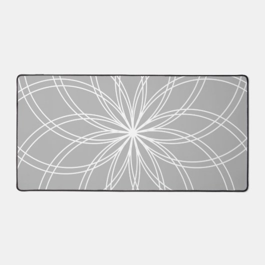 Spiro Mandala White Gray Bureaumat (Voorkant)