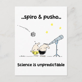 Spiro & Pusho Science Motivatie quotes Briefkaart