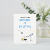 Spiro & Pusho Science Quotes Briefkaart (Staand voorkant)