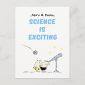 Spiro & Pusho Science Quotes Briefkaart (Voorkant)