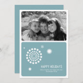 Spirograaf kerstfotokaart 5x7 feestdagenkaart (Voorkant / Achterkant)