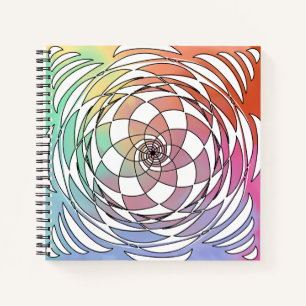 Spirografen Mandala Square Sketchbook Notitieboek
