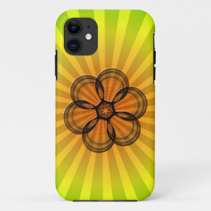 Spirografen Sunburst iPhone 11 Hoesje