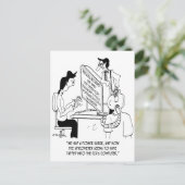 Spirometer Cartoon 7314 Briefkaart (Staand voorkant)