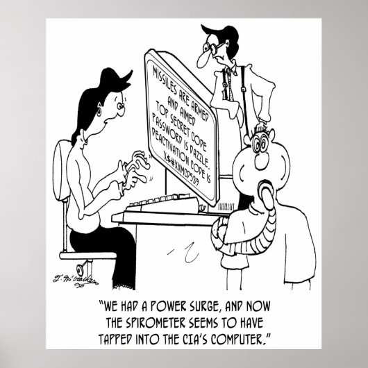 Spirometer Cartoon 7314 Poster (Voorkant)