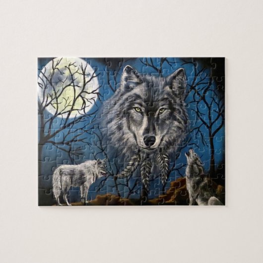 Spirt Wolf Legpuzzel (Horizontaal)