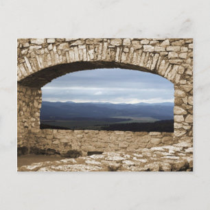 Spis Castle - het grootste kasteel van het Uitzich Briefkaart