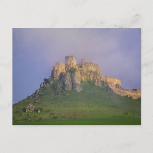 Spissky hrad in mist, Slowakije Briefkaart (Voorkant)