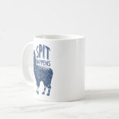 Spit gebeurt Llama | Koffie-Mok Koffiemok (Voorkant links)