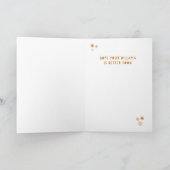 Spit gebeurt op het Wenskaart Dillama Llama Kaart (Binnen)