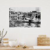 SPIT NIET IN Pool Boys die 1920 zwemmen Poster (Keuken)