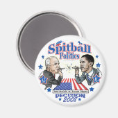 Spitball Politiek 2008 Magneet (Voorkant / Achterkant)
