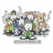Spiteful Optimism Club Decal Sticker (Voorkant)