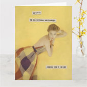 Spiteful Retro Housewife Kaart (Gele Bloem)