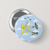 Spitfire 100th Birthday (Blue Sky) Ronde Button 5,7 Cm (Voorkant /achterkant)