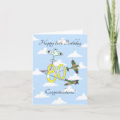 Spitfire 80th Birthday (Blue Sky) Kaart (Voorkant)