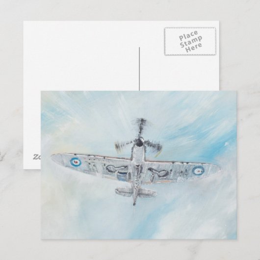 SPITFIRE, 'Ace of Spades'. 2014. Briefkaart (Voorkant / Achterkant)