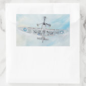 SPITFIRE, 'Ace of Spades'. 2014. Rechthoekige Sticker (Tas)