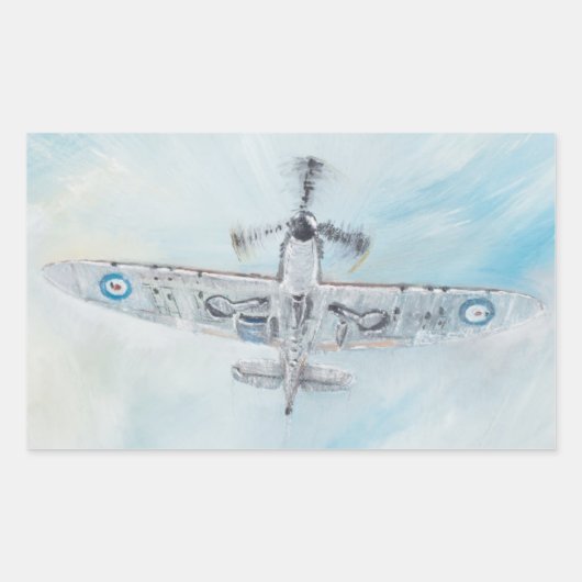 SPITFIRE, 'Ace of Spades'. 2014. Rechthoekige Sticker (Voorkant)