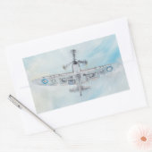 SPITFIRE, 'Ace of Spades'. 2014. Rechthoekige Sticker (Envelop)