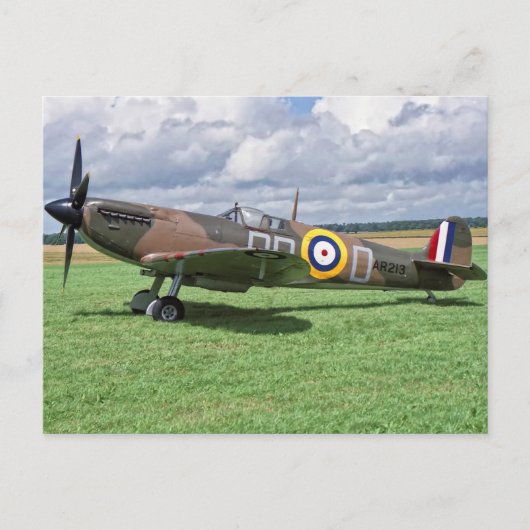 Spitfire AR213 Briefkaart (Voorkant)